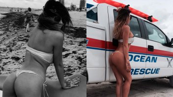 Karina Jelinek calentó, una vez más, las playas de Miami