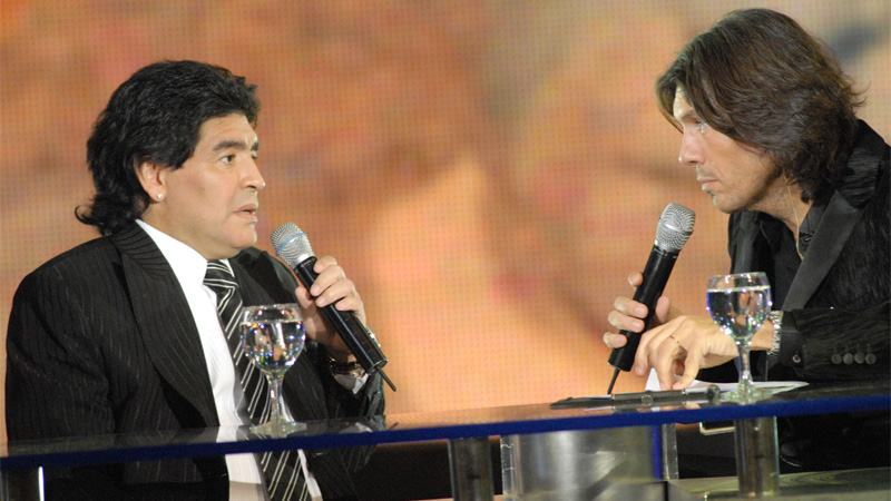 Las épocas de amistad entre Maradona y Tinelli