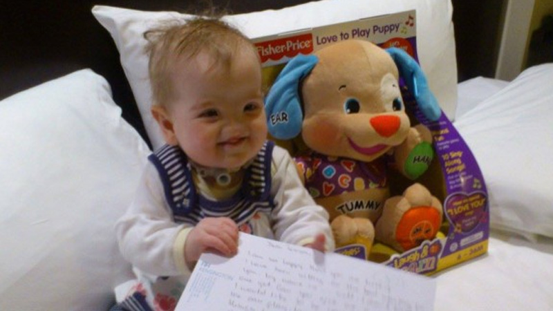 Tessa a los 18 meses