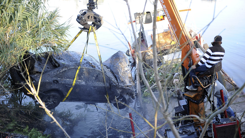 Un Audi terminó en el Riachuelo