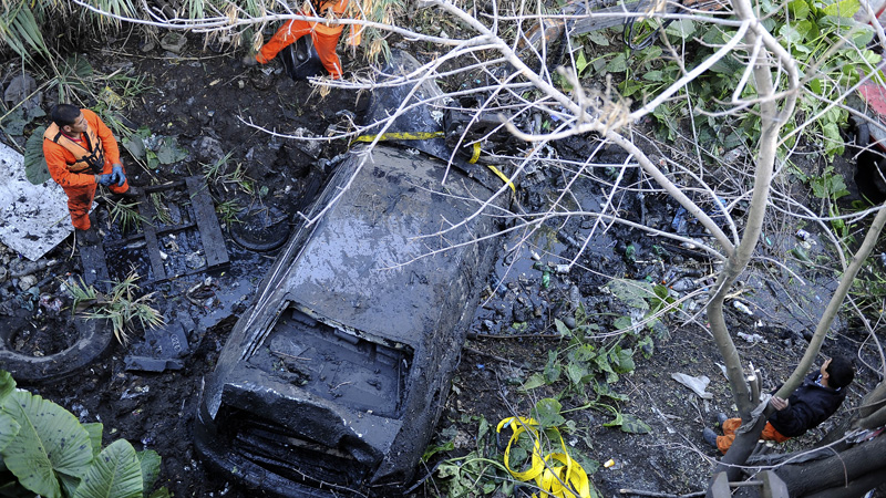 Un Audi terminó en el Riachuelo