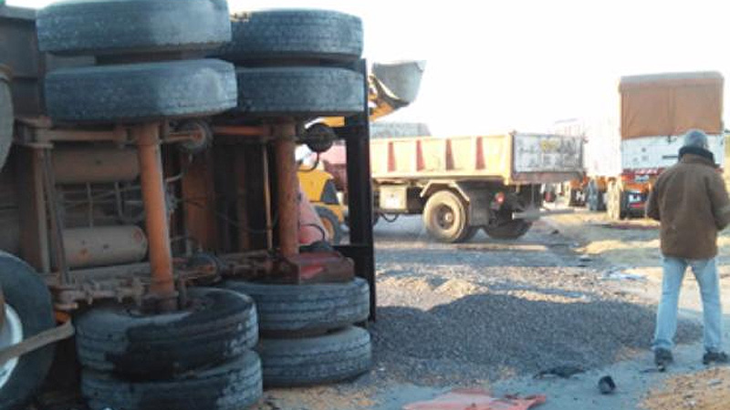 Choque múltiple en autopista Rosario-Buenos Aires