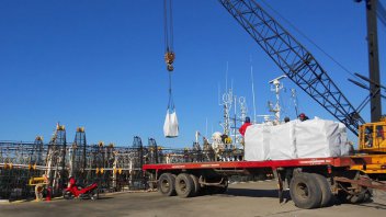 Descargaron 400 toneladas de calamar en el Puerto de Concepción del Uruguay