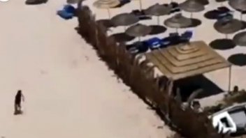 El video del escape del tirador que mató a 38 personas en Túnez