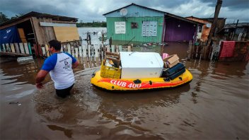 Las lluvias en el sur de Brasil obligaron la evacuación de miles de personas