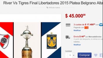 Piden más de $ 40.000 por una entrada para la final de la Copa Libertadores