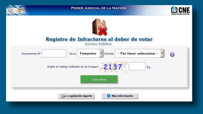 Se puede justificar el &quot;no&quot; voto a través de la web: Cómo hacerlo