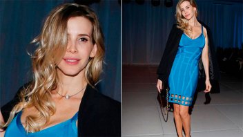 Guillermina Valdés atrajo la atención con un ajustado vestido azul eléctrico