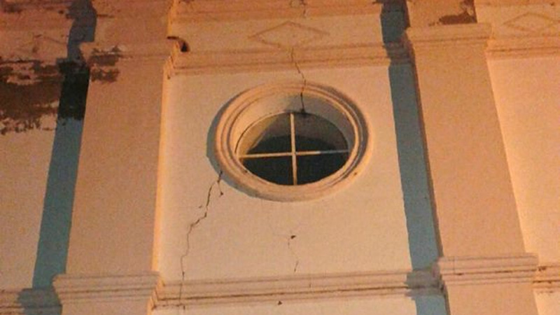 Fachada de la parroquia de San Jos&eacute; de las Salinas