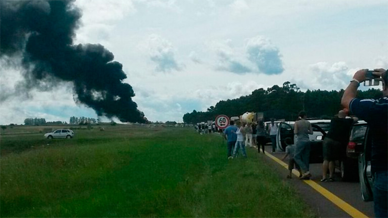 Choque con incendio de camiones en la ruta nacional 14: hay un muerto ...