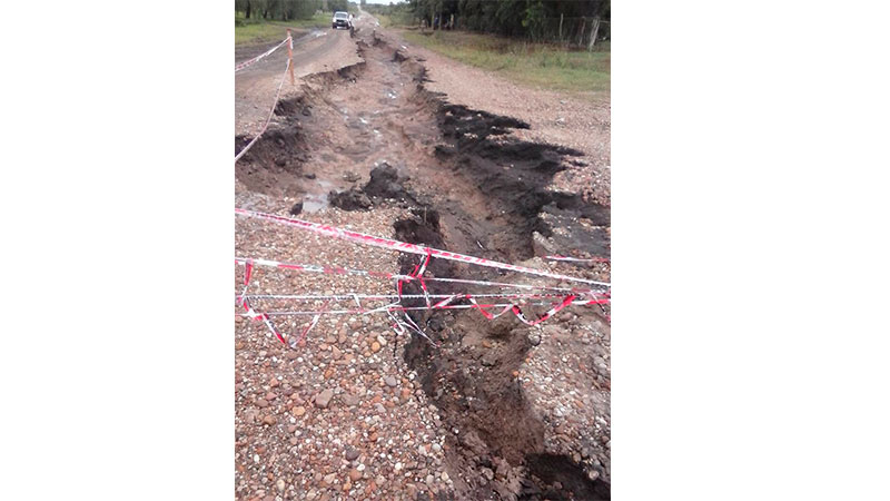 Ruta 28, a la altura de barrio El Cardal