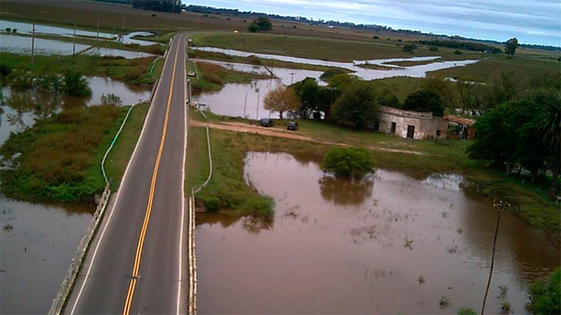Terrapl&eacute;n construido por el municipio en Puerto Ruiz y Arroyo Cl&eacute;