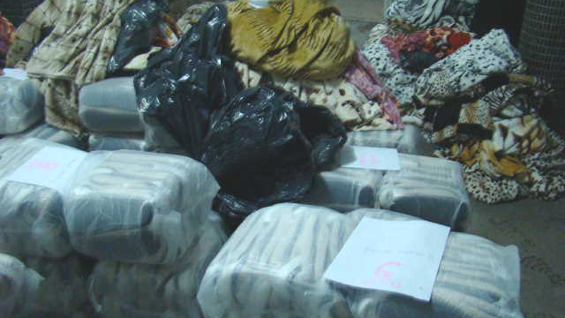 Cargamento textil ilegal en Santiago del Estero