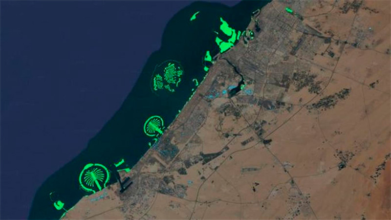 Dubai es un ejemplo de cómo el hombre ha modificado la línea costera