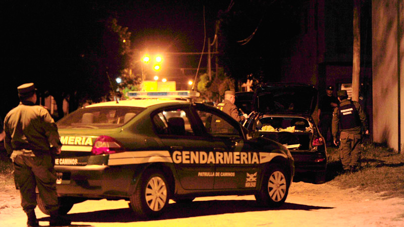 Operativo de Gendarmería en Gualeguaychú