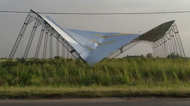 Temporal en Urdinarrain. (CristalUrdi).-