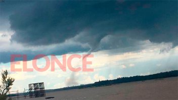 Ratifican alerta sobre posibles tornados para este miércoles en Entre Ríos