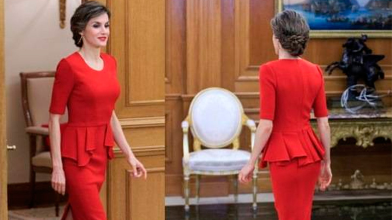 El vestido de la reina Letizia