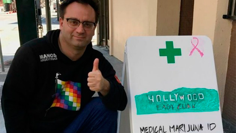 Carlos Laje está a cargo de la clínica de cannabis medicinal (Foto: Facebook)