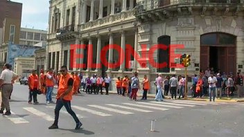 Municipales cortaron calles en el centro y hubo complicaciones para transitar