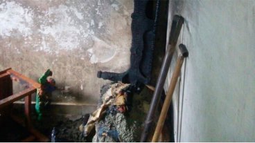 Se prendió fuego un colchón y una vivienda se incendió casi por completo