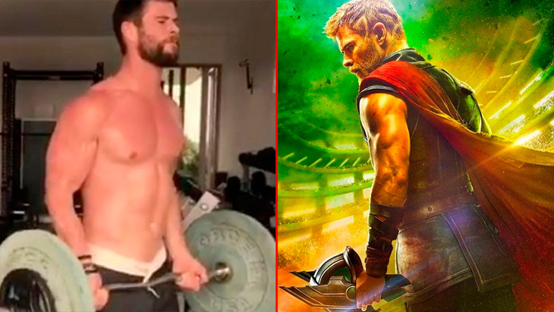 Chris Hemsworth desarrolla una exigente rutina para interpretar a Thor.