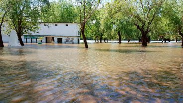 Repentina crecida del río Uruguay afecta a los balnearios de La Histórica
