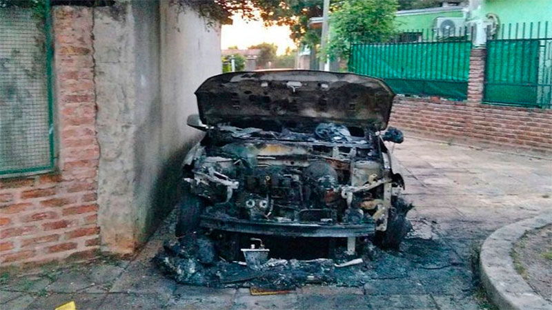 Incendiaron el auto de un dirigente sindical de Concordia