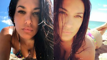 Sol, arena y curvas: Las espectaculares postales de Silvina Escudero