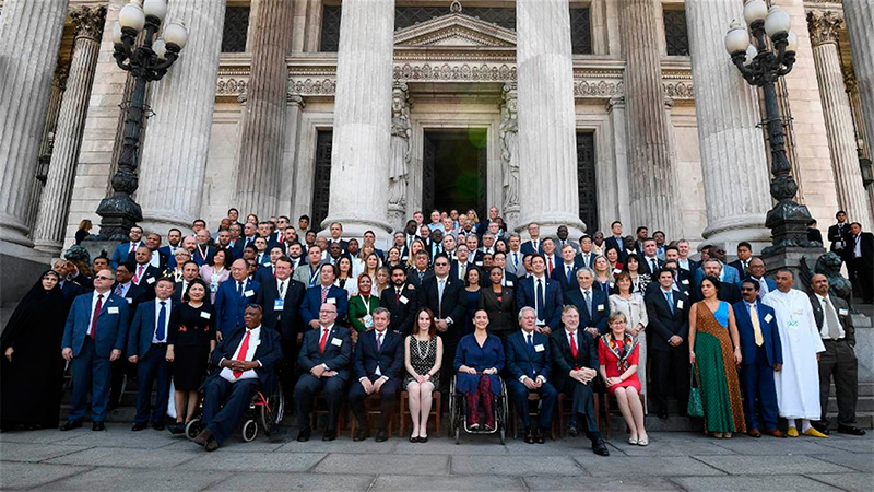 Parlamentarios de todo el mundo se reunieron ayer en el Congreso argentino.