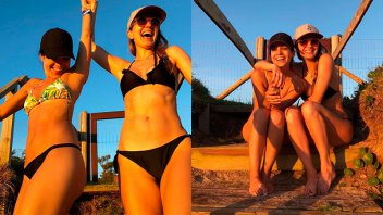 Marcela Kloosterboer y Agustina Cherri posaron juntas en bikini