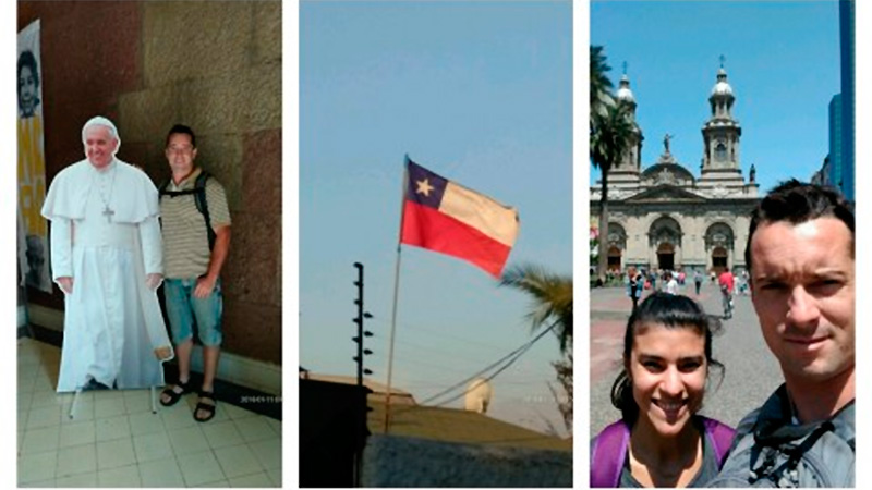 El viaje a Chile de Andrés y Johanna.