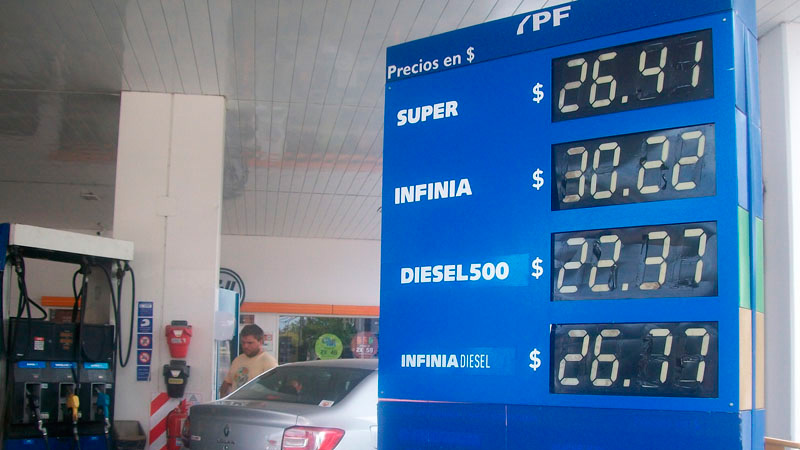 El precio de los combustibles en Concepción del Uruguay