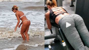 Las fotos de Mónica Farro en bikini y sus sensuales videos en el gimnasio