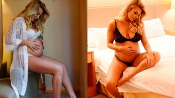 La tierna y sensual producción de fotos de Ailén Bechara a poco de ser mamá
