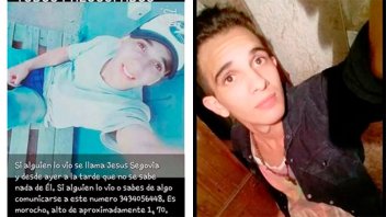 Buscan a un joven de 21 años desaparecido desde este viernes en Paraná