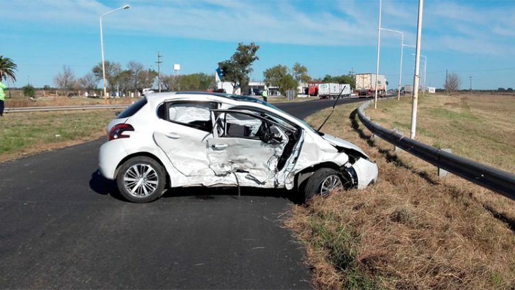 Lesionados tras choque en zona de El Pingo: una niña sufrió un fuerte golpe