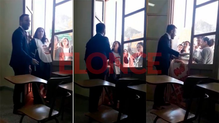 Video: Fuerte cruce en clase por el reclamo en defensa de la universidad pública