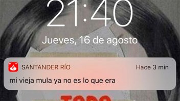La insólita frase que recibieron los clientes desde la aplicación de un banco