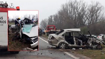 Una mujer falleció en tremendo choque sobre Ruta 12: Hay varios heridos