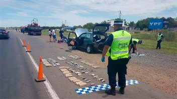 Incautaron cargamento de droga a conductor que