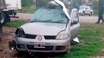 Fatal accidente cerca de Paraná: Falleció el conductor de un auto