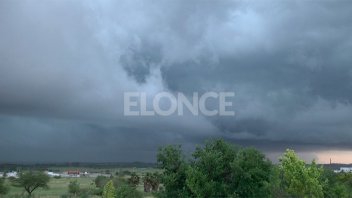 Alerta por tormentas fuertes para una zona de Entre Ríos
