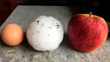 Granizo de gran tamaño y un tornado afectaron a La Pampa: Imágenes