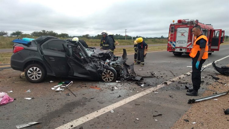 Fatal choque en Ruta 14: Confirmaron las identidades y tres nenitas están graves
