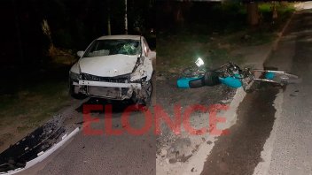 Otro violento choque en Paraná: Motociclista se encuentra muy grave