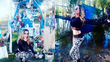 Fátima Florez hizo un especial pedido en el santuario de Gilda