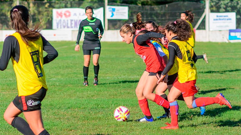 Lucía en la prueba de la Pre Selección.