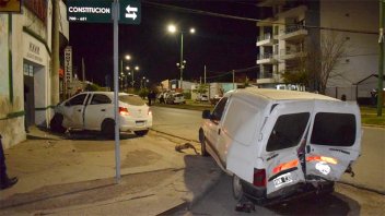 Una picada en avenida terminó con triple choque y alcoholemia positiva