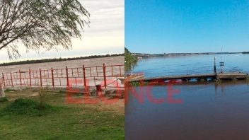 El río se llevó el histórico muelle del pescador de Hernandarias